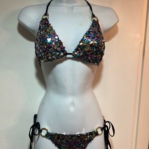 Beach bunny 🐰 bikini 👙 sequence two-piece bathing suit